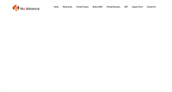 Desktop Screenshot of noadvancefinance.com