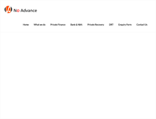 Tablet Screenshot of noadvancefinance.com